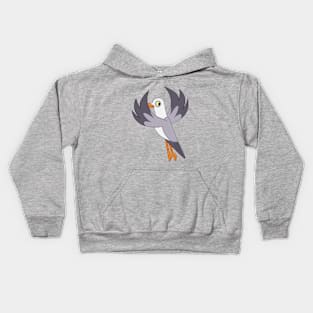 Seagull flying Kids Hoodie